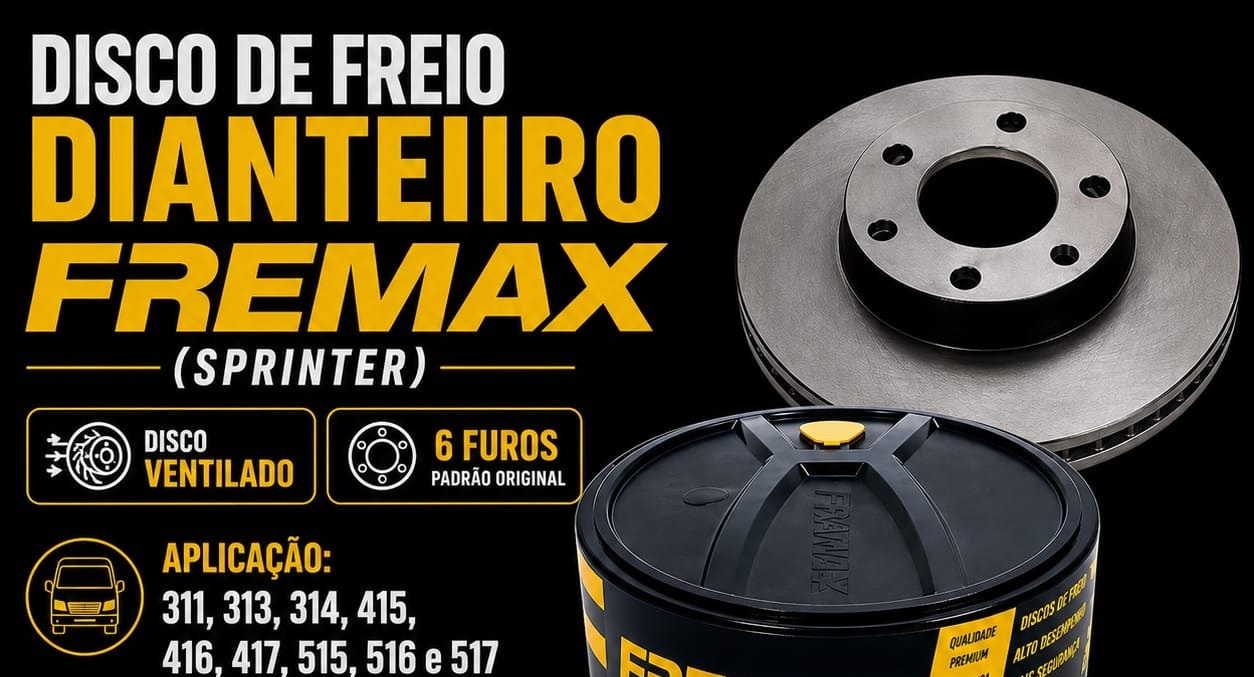 Disco de Freio Dianteiro Fremax Sprinter